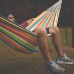Large Cotton Brazilian Multicolor Stripe Hammock with Matching Storage Bag Included