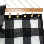 Deluxe 52'' Quilted Fabric Hammock with Patented KD Space Saving Hammock Stand and Pillow Combo - Buffalo Plaid