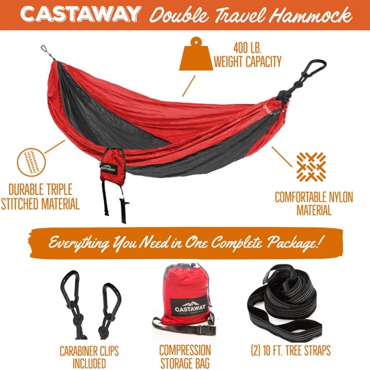 Hammock in a Bottle - Red/Black