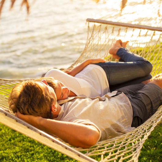 13 ft. Double Oatmeal Polyester Rope Hammock with Hanging Hardware & Storage Bag Included