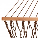 13 ft. Double Antique Brown Polyester Rope Hammock with Hanging Hardware & Storage Bag Included