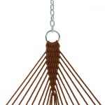 13 ft. Double Antique Brown Polyester Rope Hammock with Hanging Hardware & Storage Bag Included