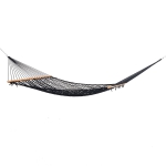 13 ft. Double Navy Polyester Rope Hammock with Hanging Hardware
