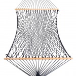 13 ft. Double Navy Polyester Rope Hammock with Hanging Hardware & Storage Bag Included