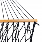 13 ft. Double Navy Polyester Rope Hammock with Hanging Hardware & Storage Bag Included