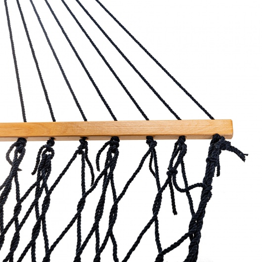 13 ft. Double Navy Polyester Rope Hammock with Hanging Hardware & Storage Bag Included