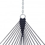 13 ft. Double Navy Polyester Rope Hammock with Hanging Hardware & Storage Bag Included