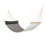 Large Double Quilted Hammock With Pillow - Midnight Stripe