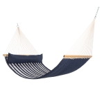 Large Double Quilted Hammock With Pillow - Ocean Stripe