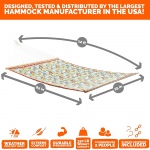 Large Double Quilted Hammock - Floral Print