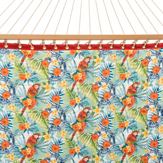 Large Double Quilted Hammock - Floral Print