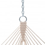 Large Double Quilted Hammock with Detachable Pillow - Natural Solid