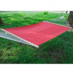 Large Double Quilted Hammock - Red