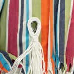 Brazilian Premium Polycotton Fabric Hammock Combo with Space Saving Stand & Storage Bag - Multicolor Stripe