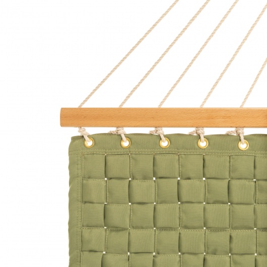 Large Soft Weave Hammock with Pillow & Storage Bag - Green